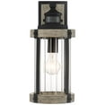 thumbnail image 5 of John Timberland Stan Rustic Farmhouse Outdoor Wall Light Fixture Gray Faux Wood Black Motion Sensor 15 1/2" Clear Ribbed Glass for Post Exterior Barn, 5 of 9