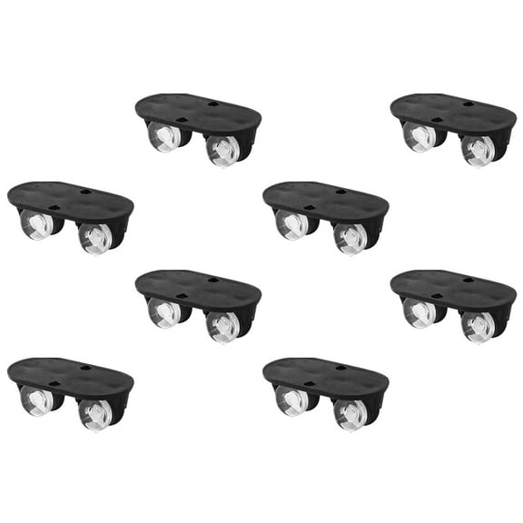 ROSENICE 8Pcs Easy Moving Casters Wheels for Diy Handmade Small Furniture Use