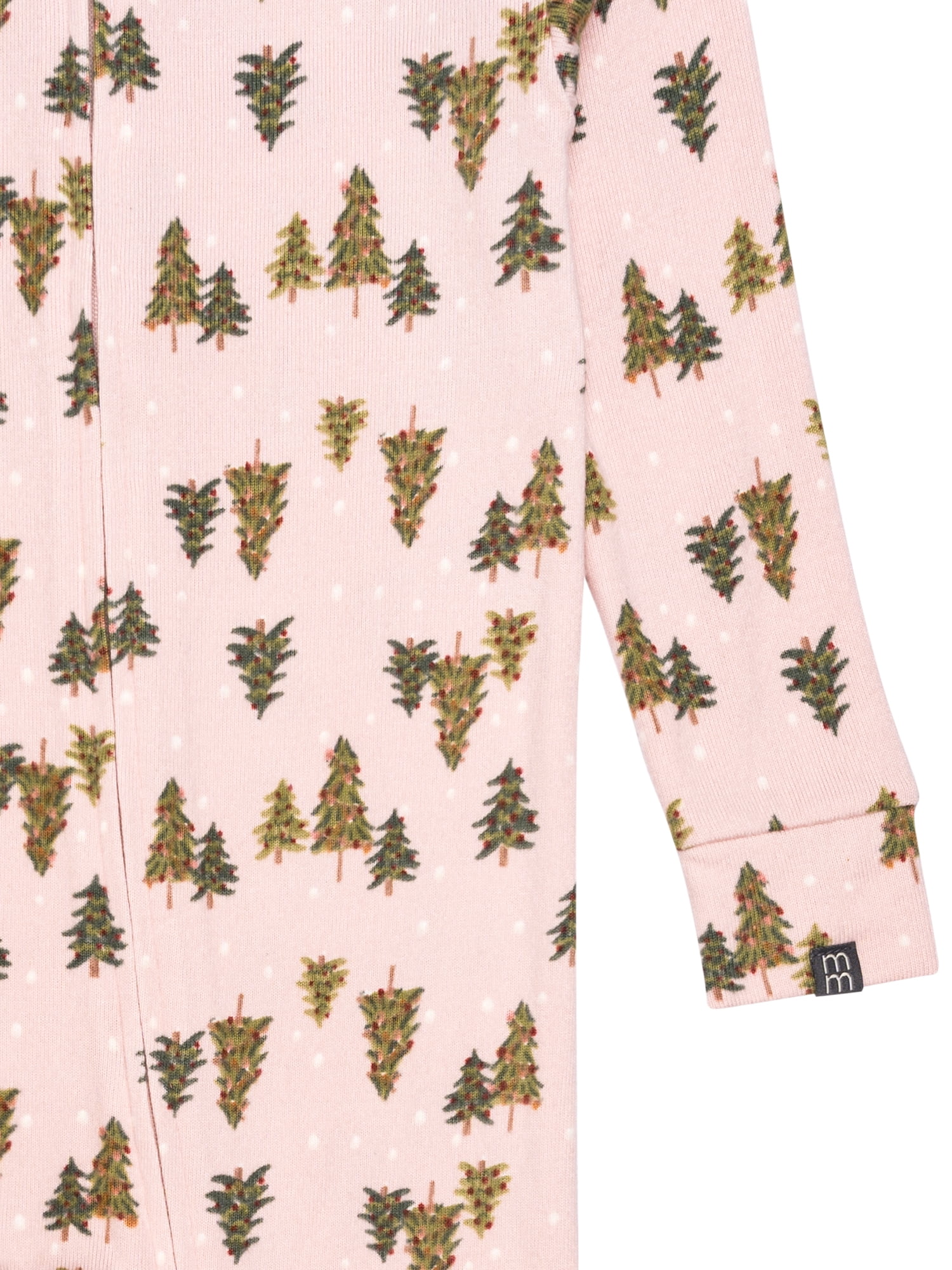 Modern Moments by Gerber Neutral Super Soft Hacci One-Piece Christmas Pajamas, 0/3 Months - 5T