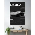 thumbnail image 2 of Nissan 240Sx , Poster With Classic Japanese Car Poster Wall Art, Modern Wall Decor For Living Room Bedroom, 16x24 UNFRAMED, 2 of 3