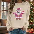 thumbnail image 4 of Christmas Sweaters for Women Oversized Sweatshirt&nbsp;Plus Size Oversized Sweatshirt Y2k Trendy Long Sleeve Tops 2025, 4 of 5