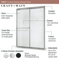 thumbnail image 2 of Craft + Main Tdss4870-Rn Tides 70" High X 48" Wide Sliding Framed Shower Door - Silver, 2 of 7