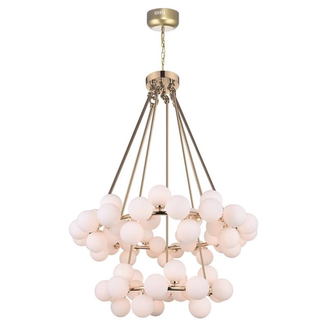 CWI Lighting Lustre Arya 70 Lumières avec Fini Satiné Doré