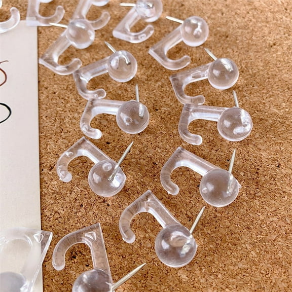 Hooks 50Pcs Push Pins Picture Hanger Thumb Pin Hooks for Wall and Board - Durable Easy to Use for Organizing Art and Photos