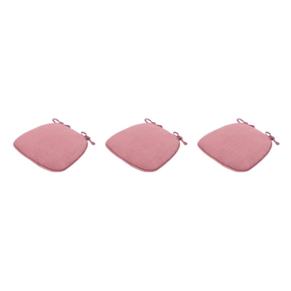 Toystoory Cojín Extra Largo para Silla - Textura Mejor Soporte Estabilidad Cubierta Desmontable Felpa Esponja de Alta Densidad Rosa (43x41x35cm) Type1 NO1
