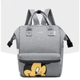 thumbnail image 1 of Nestbag Mickey Mouse Diaper Backpack Grey, Large Capacity Multifunctional Travel Baby Bag with Organized Pockets, 1 of 1