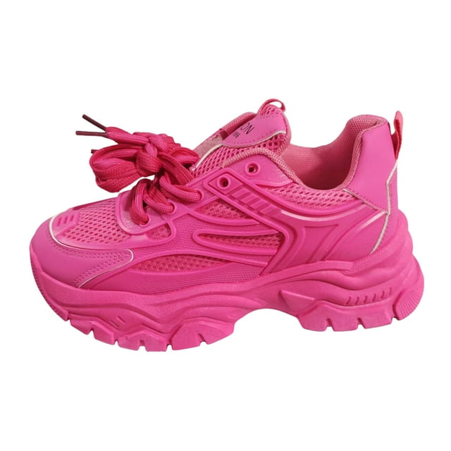 Wyzesi Espadrilles Rouges Femmes Taille Espadrilles en Tricot Volant Femmes Automne et Hiver Mode Bout Rond à Lacets Chaussures Décontractées Semelle Épaisse Chaussures de Course Espadrilles Blanches Femmes Gomme Espadrilles de Noël pour Femmes