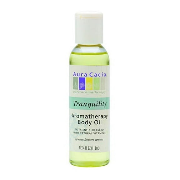 Aura Cacia Aromatherapy Tranquility Bath, Body And Massage Oil - 4 Oz