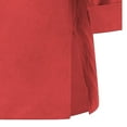 thumbnail image 6 of Button Down Shirts for Women, Linen Summer Cotton V Neck 3/4 Sleeve Tops Loose Beach Blouses Tunic, Red S-5XL, 6 of 6