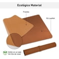 thumbnail image 3 of Alfombra para Mouse, Protector de Almohadilla de Escritorio, Tapete de Escritura Impermeable Antideslizante para Oficina y Hogar, Mouse Pad XXL (Marrón), 3 of 5