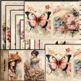 thumbnail image 2 of Retro Patterns Scrapbook Craft Paper Kit for Scrapbook Journaling Supplies, for Cardmaking Junk Journal Decorative Cardstock Background Decor Paper, 2 of 8