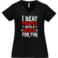 thumbnail image 3 of Inktastic Pool Billiards Game Gift Women's Plus Size V-Neck T-Shirt, 3 of 5