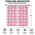 thumbnail image 2 of Blackout Kids Curtains,Pink Bows and Baseballs Pattern Childrens Insulated Curtains Set Of 2,Bedroom Essentials,Toddler Room Decor 42"x84", 2 of 5