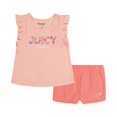 thumbnail image 1 of Girls 2 Pieces Short Set, Pale Peach, 4 US, 1 of 2