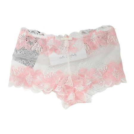 

Qingsaizhen Briefs Women Underwear Super Soft Wear-Resistant Cotton See-through Style Women Panties Solid Briefs for Lady