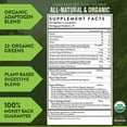 thumbnail image 2 of Truwild USDA Organic Green Superfood Adaptogen Powder - 22+ Amazing Raw Fiber & Mixed Greens - Reishi, Ashwagandha, Maca, Moringa, Wheatgrass, Bitter Melon, Natural Flavor - 30 Servings, 2 of 8