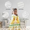 thumbnail image 6 of Custom Name Yellow Ducks Adult Duck Blanket Kids Funny Blanket Suitable for Bedroom Bed Sofa Crib Couch Chair Outdoor All Season Items That Yellow Duck Lovers Will Love 80"x60"for Adult, 6 of 6