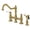 Brushed Brass, variant on Kingston Brass KS3275PLBS Restoration 8-Inch Bridge Kitchen Faucet with Sprayer, Oil Rubbed Bronze