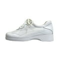 thumbnail image 3 of 24 HOUR COMFORT Lisa Wide Width Leather Lace-Up Shoes WHITE 7, 3 of 6