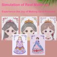 thumbnail image 2 of Foil Fun Art Kit,Sticker Makeup Game,Princess Makeup Dress Up Game Set,Sticker Activity Book for Kids with Blush Eyeshadow,Girls Travel Toys for Gifts, 2 of 6