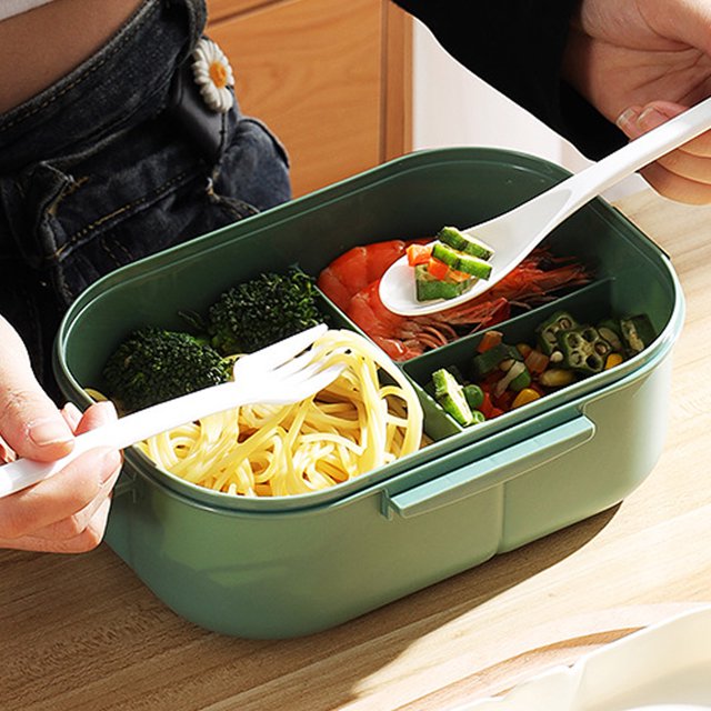 Fiambrera Bento Jadeshay de 1200 ml para adultos a prueba de fugas