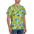 thumbnail image 2 of Vsdgher Lemon1 Print Men's Dry Fit Mesh Athletic Shirts Moisture Wicking Tennis T-Shirt Tops, 2 of 9