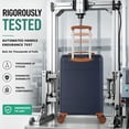 thumbnail image 6 of Travelhouse 6 Piece Hardshell Luggage Set Lightweight Suitcase with TSA Lock and Spinner Wheels and Duffle Bag,Blue, 6 of 12