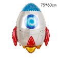 thumbnail image 1 of Globos de cohete 3D XUQIANG de aluminio astronauta para fiestas de cumpleaños, 1 of 5