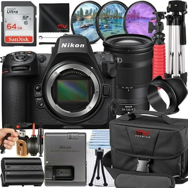Nikon Z8 Mirrorless Camera with 24-120mm Lens   SanDisk 64GB Memory Card   Pistol Grip Tripod   SV Premium Accessory Bundle (International Version)
