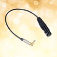 thumbnail image 2 of 0.3 Meter 90 Degree Elbow 3.5MM To XLR Sound Mobile Phone Microphone Connect Cable Adapter(Black), 2 of 9