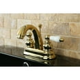 thumbnail image 2 of Kingston Brass KB5612PL Restoration 4 in. Centerset Bathroom Faucet, Polished Brass, 2 of 5