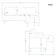 thumbnail image 5 of Aukfa 79" Reversible Sectional Sofa, L Shaped Couch with Chaise for Living Room, 2 Pillows, Navy, 5 of 11