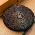 thumbnail image 2 of Round Meditation Cushion, 22" Dutch Velvet Floor Pillow with PP Cotton Filling for Yoga, Zen, Reading, and Floor Seating, Boho Print, 2 of 5