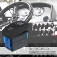 thumbnail image 2 of Interruptor basculante de 5 pines, luz LED azul de encendido y apagado, juego de cables de puente de interruptor de 12 V/24 V para Jeep Boat Car Truck, 2 of 8