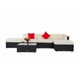 thumbnail image 1 of Outsunny 6pcs Deluxe Rattan Sectional Sofa Set, 1 of 1