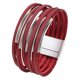 thumbnail image 5 of Pulsera para mujer, a la moda, con cierre magnético, duradera, tipo brazalete, fácil de usar. Rojo, 5 of 9