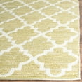 thumbnail image 3 of SAFAVIEH Montauk Crispian Geometric Quatrefoils Cotton Area Rug, Green/Ivory, 9' x 12', 3 of 7