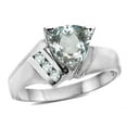 thumbnail image 2 of Star K � Genuine Aquamarine Trillion Triangle Contemporary Modern Designer Ring, 2 of 9
