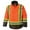 Orange, variant on Pioneer Heavy-Duty Waterproof Reflective Safety Jacket - Multiple Ventilation Panels