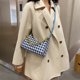 thumbnail image 5 of Retro Plaid Pattern Messenger Tote Bag Mujer PU Cadena Hobo Hobo (Azul) Tmvgtek Para estrenar, 5 of 9