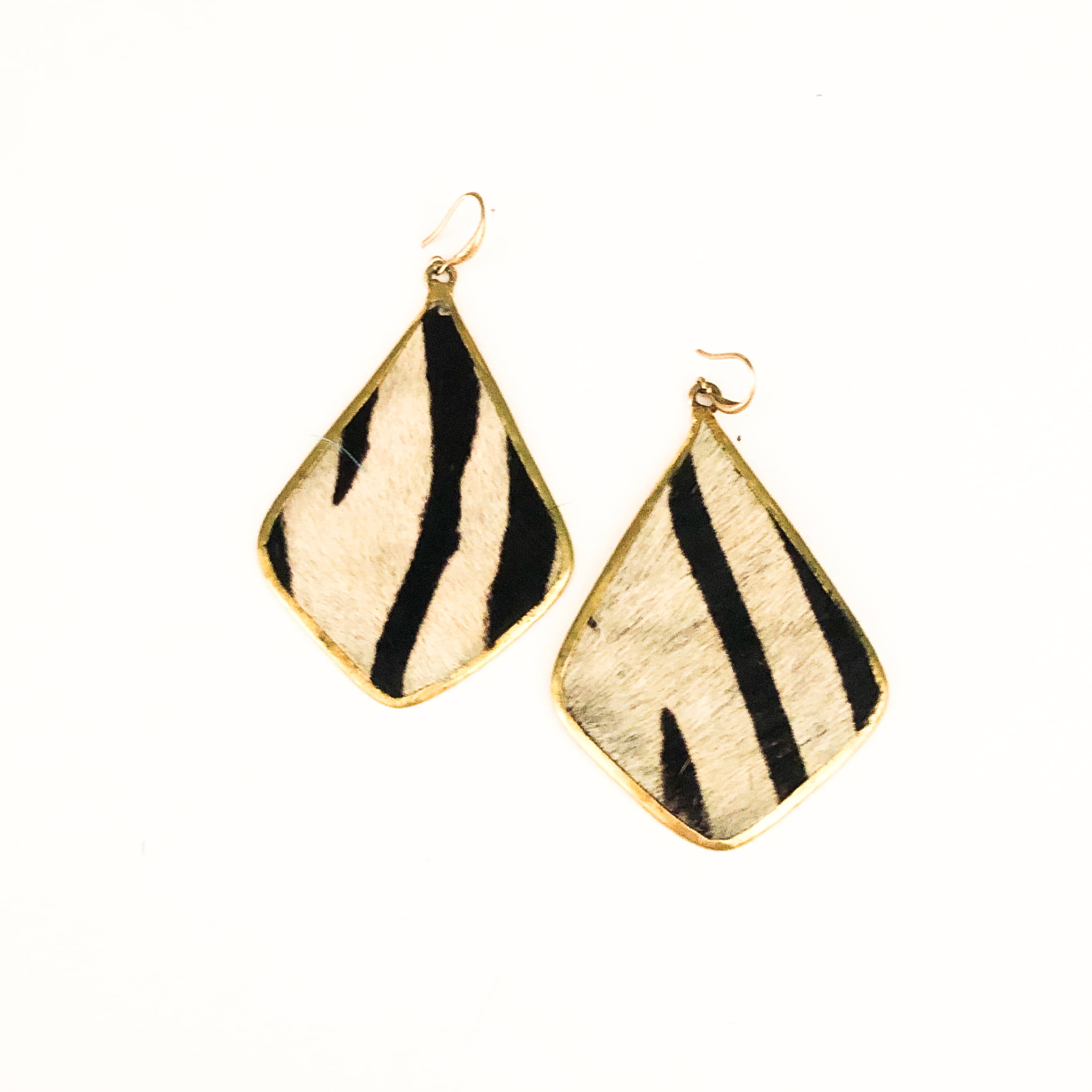 zebra print earrings