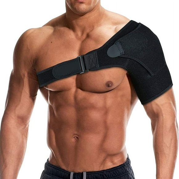 WALFRONT Shoulder Brace for Rotator cuff Adjustable Neoprene Shoulder Support Wrap for Dislocated AC Joint Pain Relieve, Injury Prevention and Recovery, Fits Men and Women