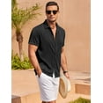 thumbnail image 3 of COOFANDY Men's Beach Summer Shirt Stretch Shirt Novelty Button Down Shirts Vacation Shirts, 3 of 7