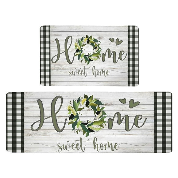 Binwennn Tapis et Carpettes 2 Pcs Tapis de Fête Abeille Tapis de Cuisine Tournesol Reconnaissant Hooney Décoration Tapis d'Été Cuisine Confortable Tapis de Sol de Vacances 16x24