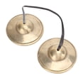 thumbnail image 4 of Platillos tibetanos, símbolos propicios, platillos tibetanos Tingsha hechos a mano, campanas tibetanas de latón portátiles para Yoga de la vida diaria, 4 of 12
