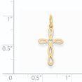 thumbnail image 2 of 14K Yellow Gold Laser Designed Cross Charm, 2 of 2