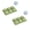 Green-2Pcs, variant on 2Pcs Daisy Shaped Ice Cube Tray with Lid for and Drinks, Flexible Silicone for Easy Release, Stackable Storage Ice Mold for Bourbon