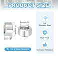 thumbnail image 2 of Uxcell 12 Pcs Stainless Steel Spacers, 4mm ID x 8mm OD x 5mm Height 304 Stainless Steel Bushing Screw Standoff Unthreaded Round Spacer for 3/16"M4 Screws Bolts Nuts, 2 of 5