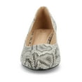 thumbnail image 6 of Journee Womens Saarii Wide Width Slip On Block Heel Round Toe Pumps, 6 of 10