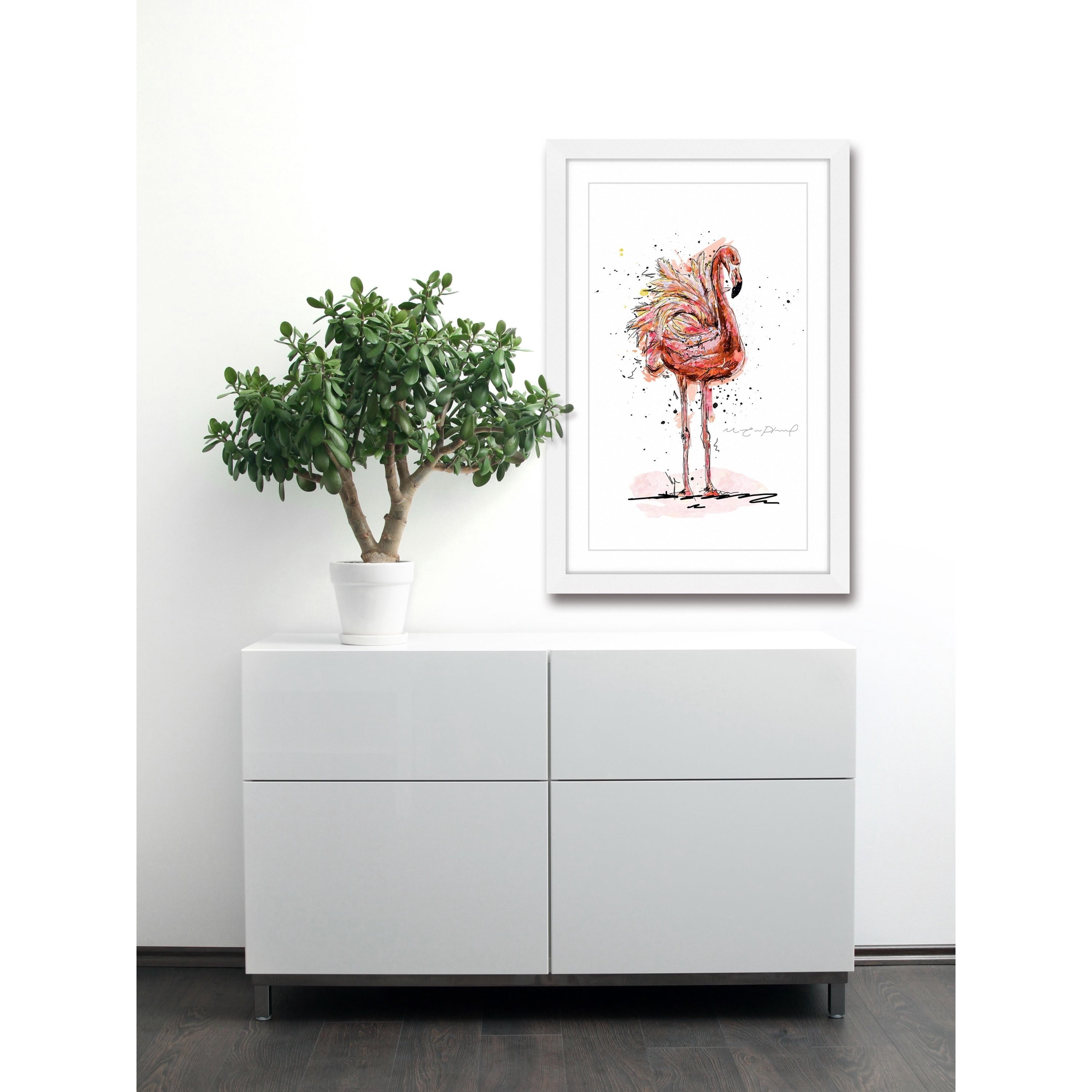 Marmont Hill "Flamand" By Marie-Eve Pharand Framed Painting Art Print, 16.0" x 1.5"